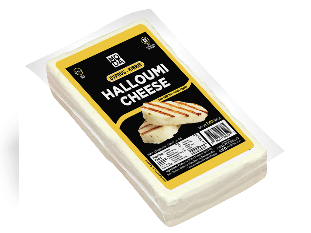 Cheese, Halloumi, Cyprus, Cow-Sheep-Goat Milk, 8oz (226g) x 24pack - #680252