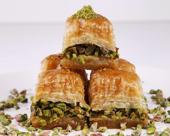 Lezzet:FISTIKLI BAKLAVA 6 X 6,2 LB