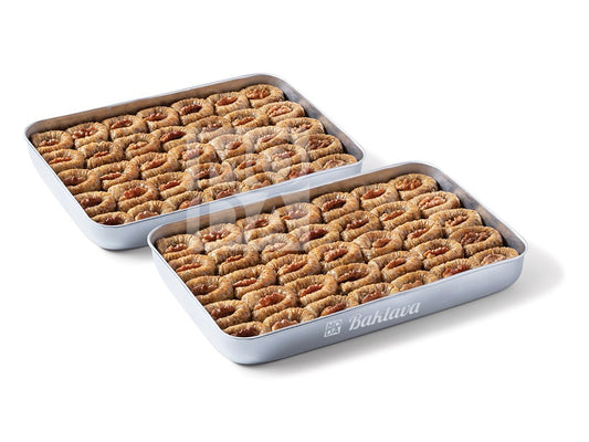 Baklava, Fig Shape with Walnut, 70pcs, 6.2lbs (2800g)- #340805