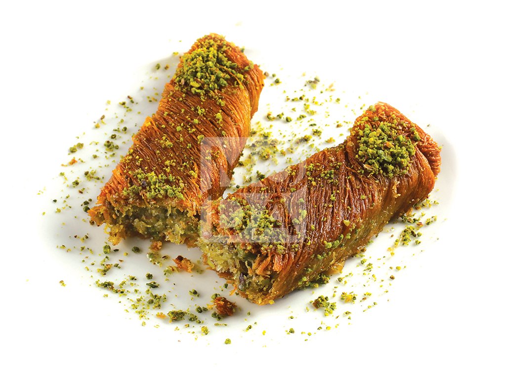 Kataifi, Diyarbakir Burma with Pistachio, 20pcs, 5.5lbs (2500g)- #680627