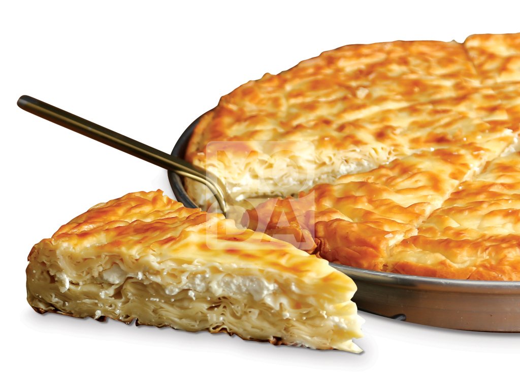 Borek, Anatolian Cheese Pastry, Round Tray-Carrot Slice, 12pcs, 5.5lbs (2500g)- #520851