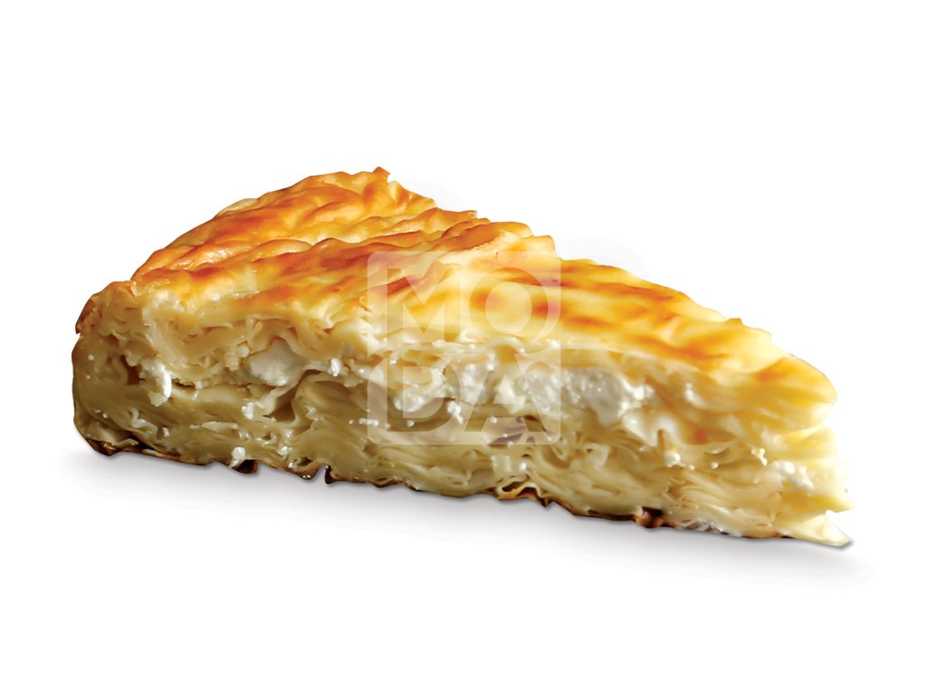 Borek, Anatolian Cheese Pastry, Round Tray-Carrot Slice, 12pcs, 5.5lbs (2500g)- #520851