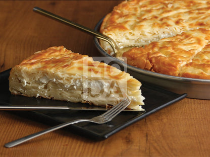 Borek, Anatolian Cheese Pastry, Round Tray-Carrot Slice, 12pcs, 5.5lbs (2500g)- #520851