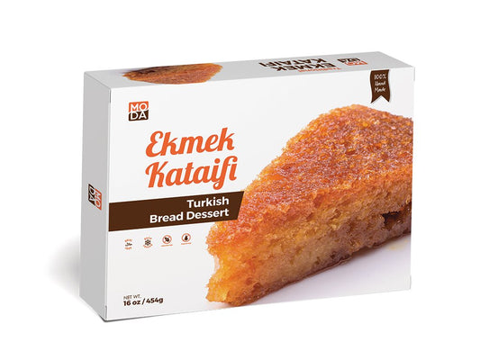 Ekmek Kataifi, Turkish Bread Dessert in Syrup, Gift Pack, 12oz (340g) x 16pack - #340539