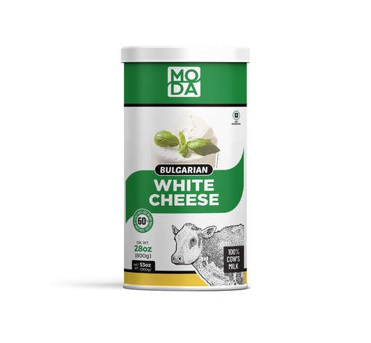 Bulgarian White Cheese, Green, 28oz (800g) x 6tin - #680122