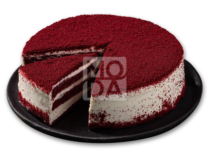 Cake, Red Velvet, Pre-Sliced (9"), 12pcs x 110g = 2.9lbs (1320g)- #680191