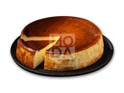 Cheesecake, San Sebastian, Pre-Sliced (9"), 12pcs x 110g = 2.9lbs (1320g)- #680313