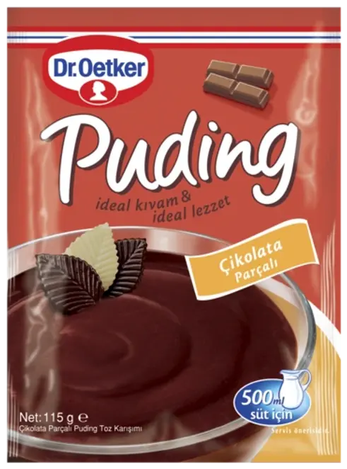 DR.OETKER CIKOLATA PARCALI PUDING 24 X 115 gr