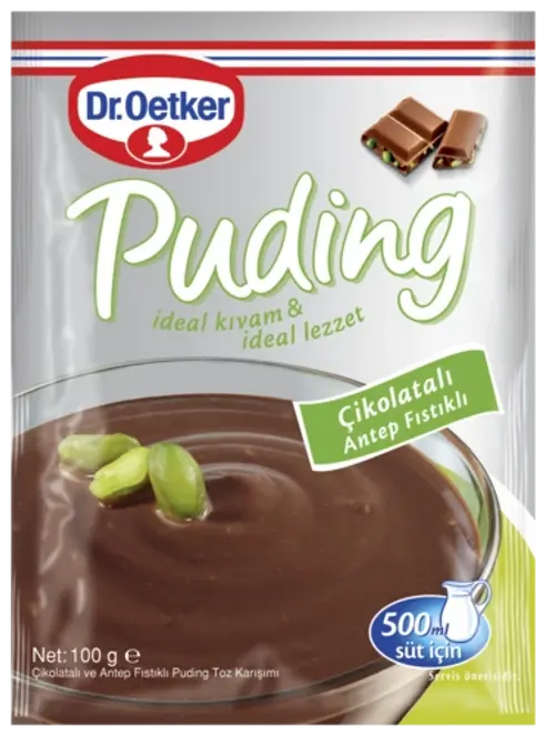 DR.OETKER CIKOLATA ANTEP FISTIKLI PUDING 24 X 100 gr