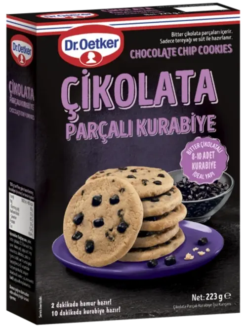 DR.OETKER CIKOLATA PARCALI KURABIYE 8 X 223 gr