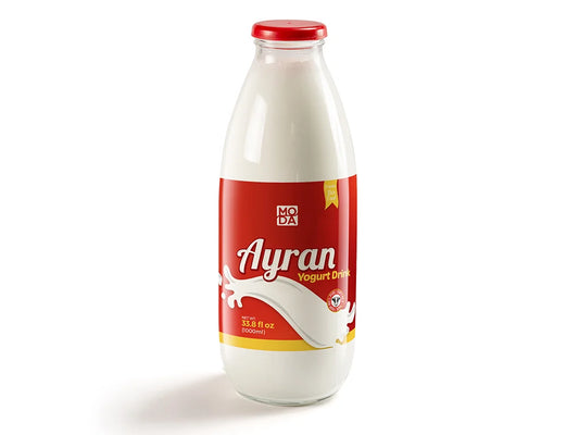 Turkish Ayran, Yogurt Drink, Classic, 33.8 fl oz (1000ml) x 12bottle - #681037