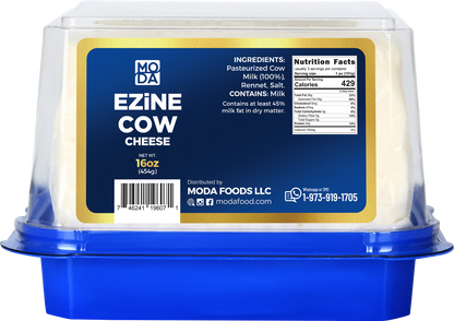 Ezine Cow Cheese, Pre-Sliced, Blue Label, 16oz (454g) x 8pack - #520479