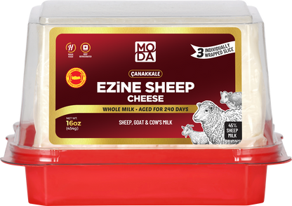 Ezine Sheep Cheese, Pre-Sliced, Red Label, 16oz (454g) x 8pack - #520462