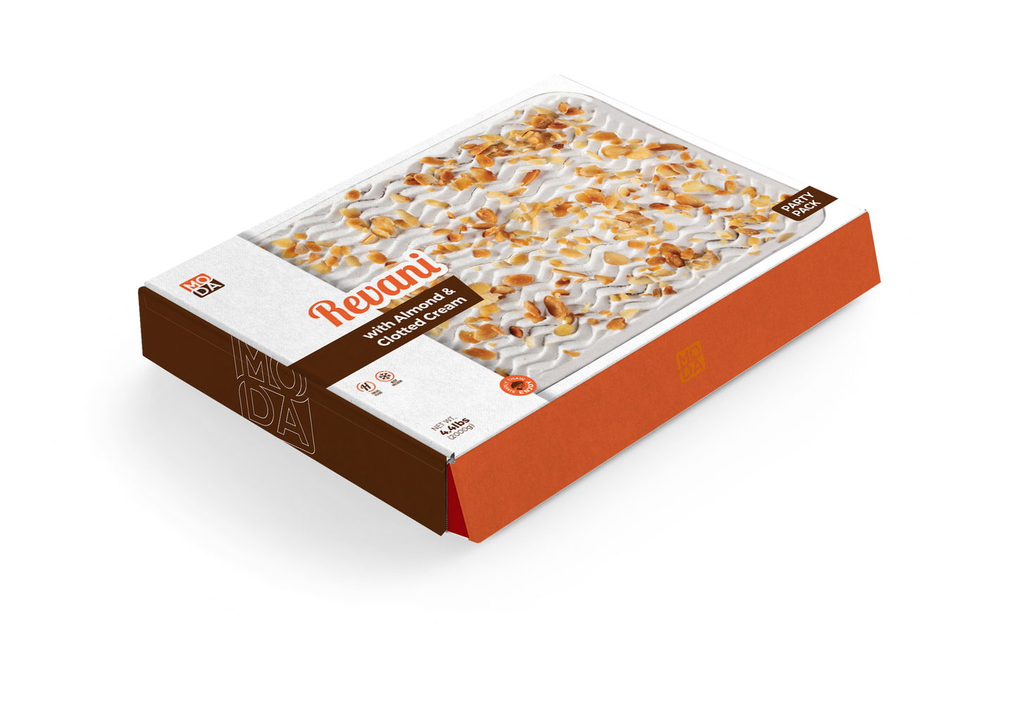 Revani with Clotted Cream and Almond, Party Pack, 4.4lbs (2000g) - #680214