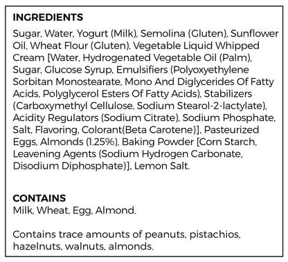 Revani with Clotted Cream and Almond, Party Pack, 4.4lbs (2000g) - #680214