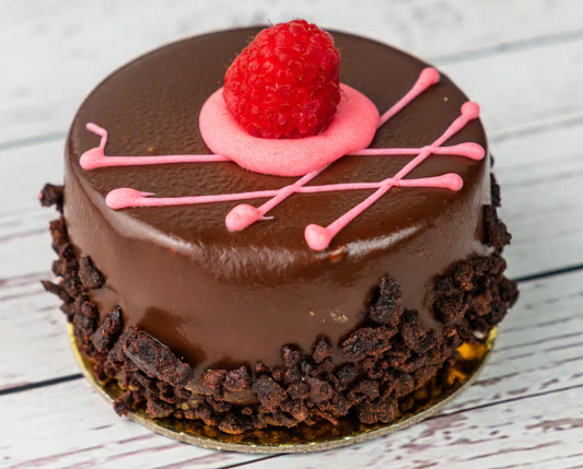 Chocolate Mousse with Raspberries
