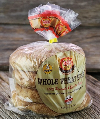 Turkish Pide Small Whole Wheat Pack 4 pc 20oz
