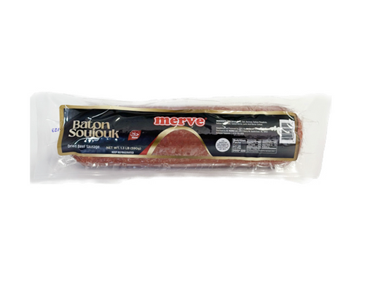 Merve Baton Soujouk 9x1.3lb (0.6kg) Pack, foil 9ea/bx