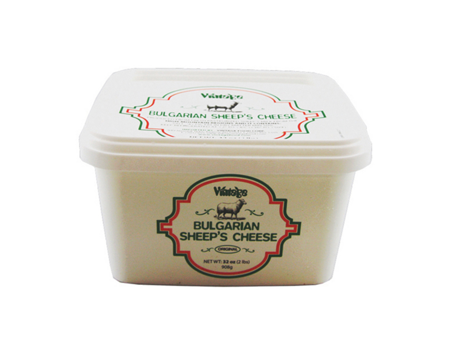 Vintage Bulgarian Sheep Feta Cheese 12 x 32oz (908gr)