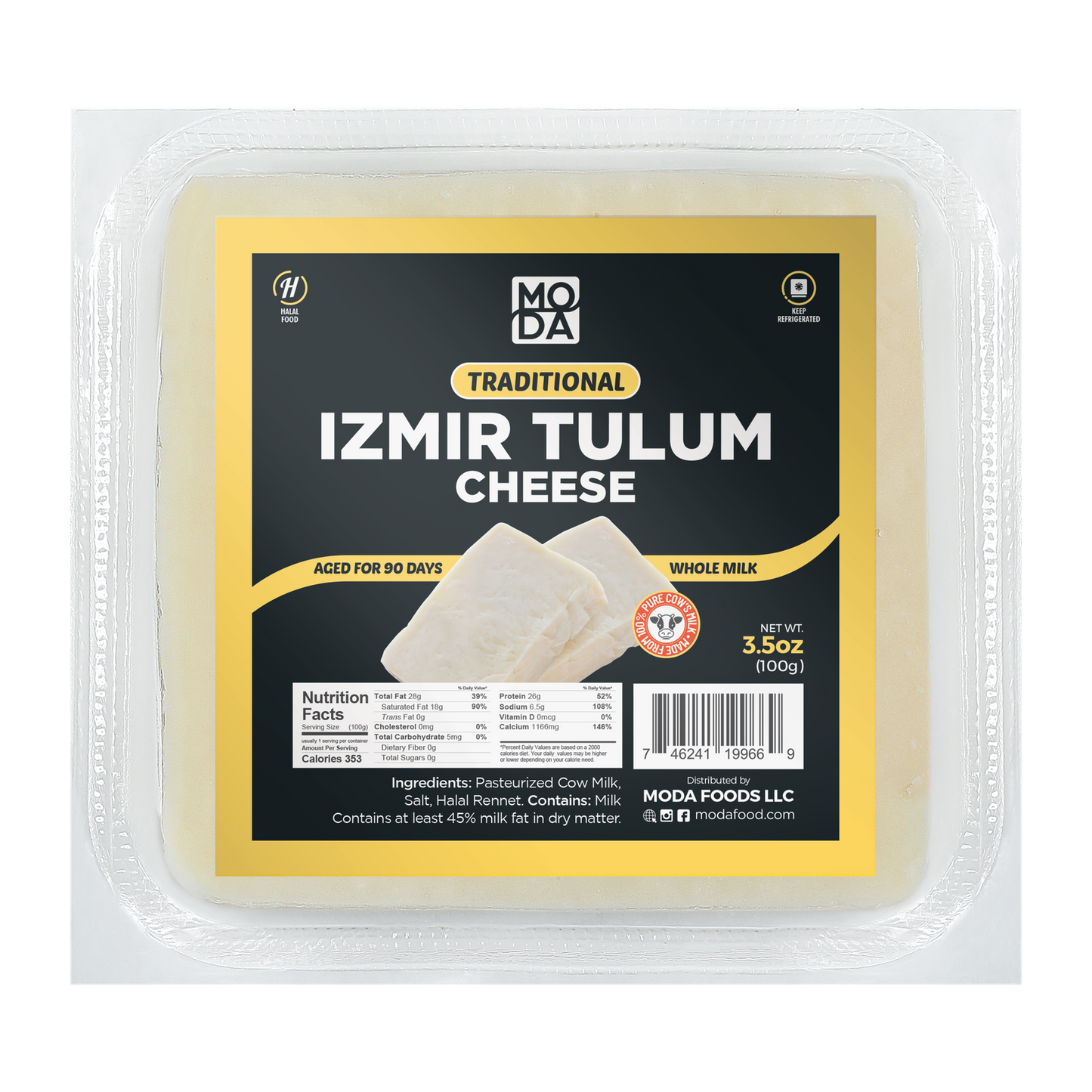 Cheese, Tulum, Izmir, Pre-Sliced, Orange Label, 10.5oz (300g) x 8pack - #340010