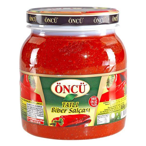Oncu, Tatli Biber Salçası, Mild Pepper Paste, 1650gr x 6ea